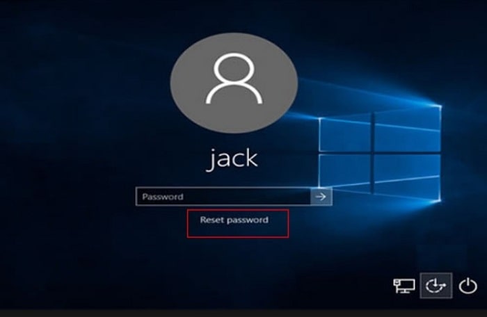 activate the password reset wizard for windows 7 or higher