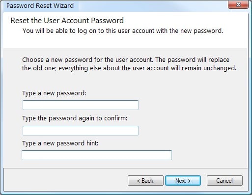 type the new password for acer laptop