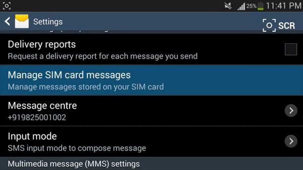 copy texts from iphone to android via sim card
