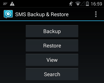 restore the converted xml file via isms2droid