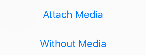 choose attach media to export whatsapp chat