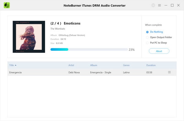 noteburner itunes drm audio converter