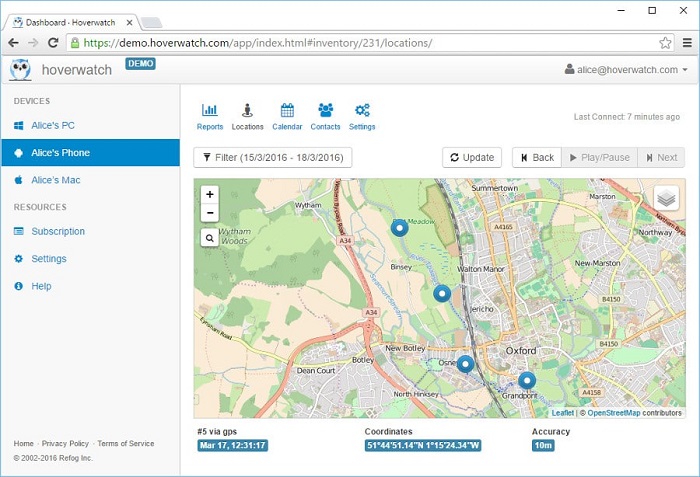 hoverwatch spy dashboard