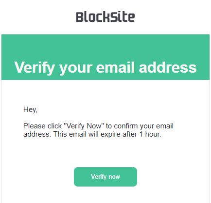 verify your email address