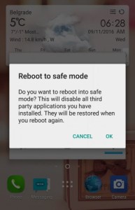 reboot to safe mode