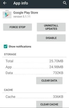 uninstall updates from google play