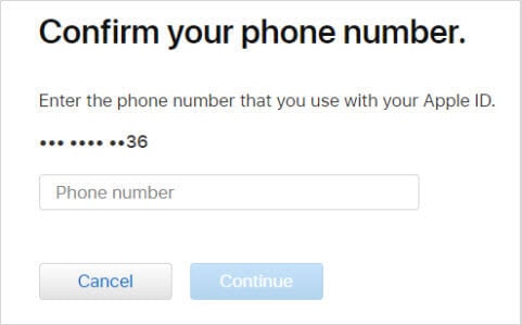 confirm your phone number