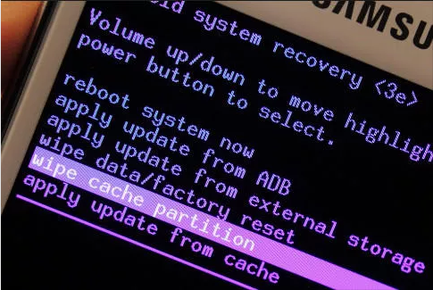 wipe cache partition in recovery mode