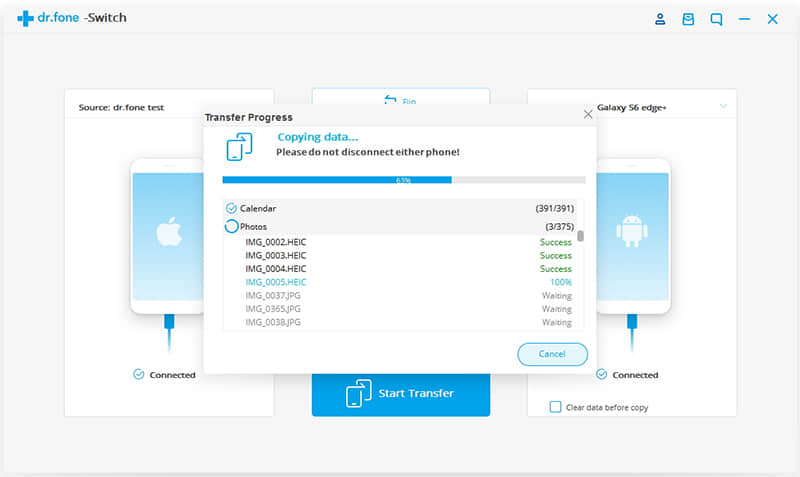 transfer contact from iphone to samsung phone