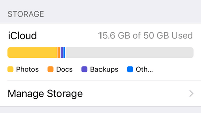 check icloud storage stage