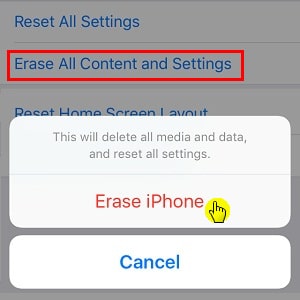 restore iphone to fix wifi keeps dropping