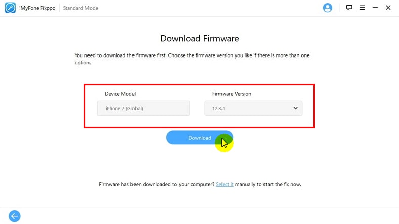 download firmare with fixppo