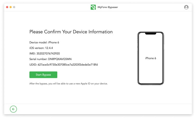 confirm device information
