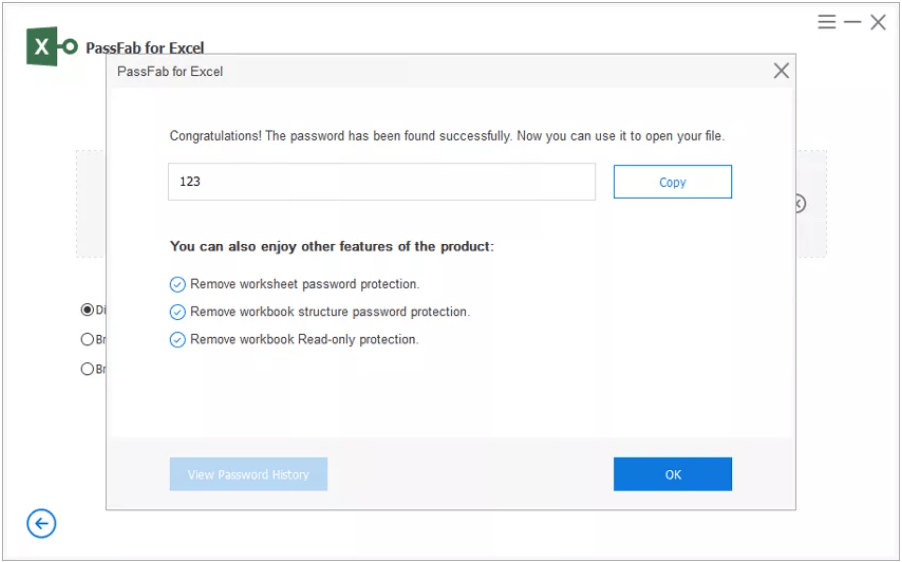 recover excel password successfully
